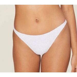 Demi Moore Andie Swim The Tropez Bottom NWT Size XL White Crochet